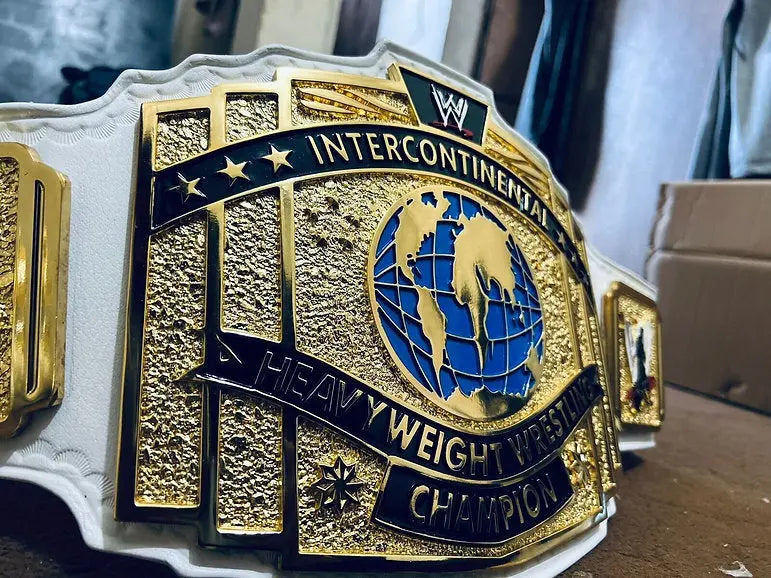 24K Gold Plated CNC Intercontinental Heavyweight Wrestling Belt