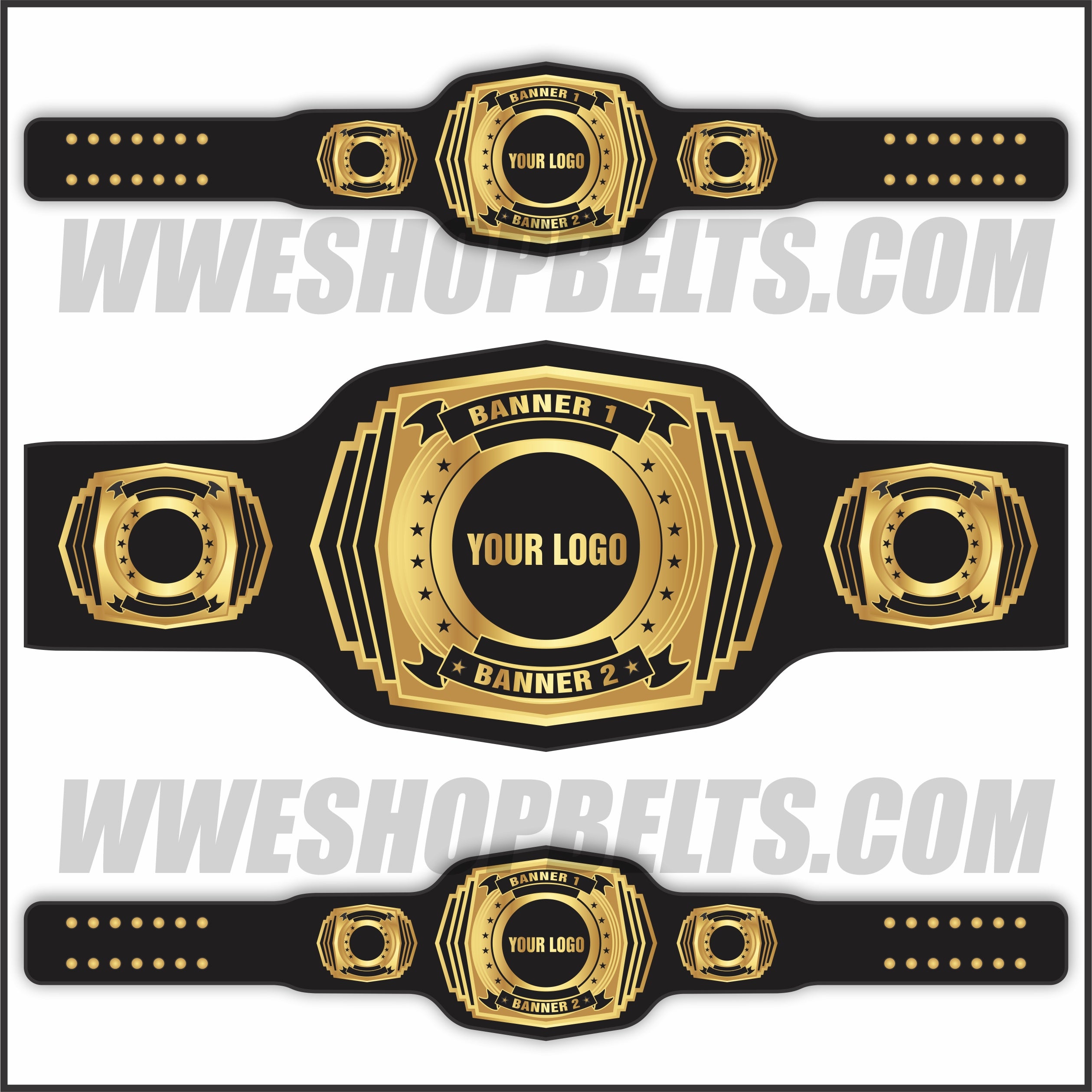 Custom Belts, Add Your Name Plate on Customizable Championship Belts for Halloween, Christmas, Valentine's, Skull Bone