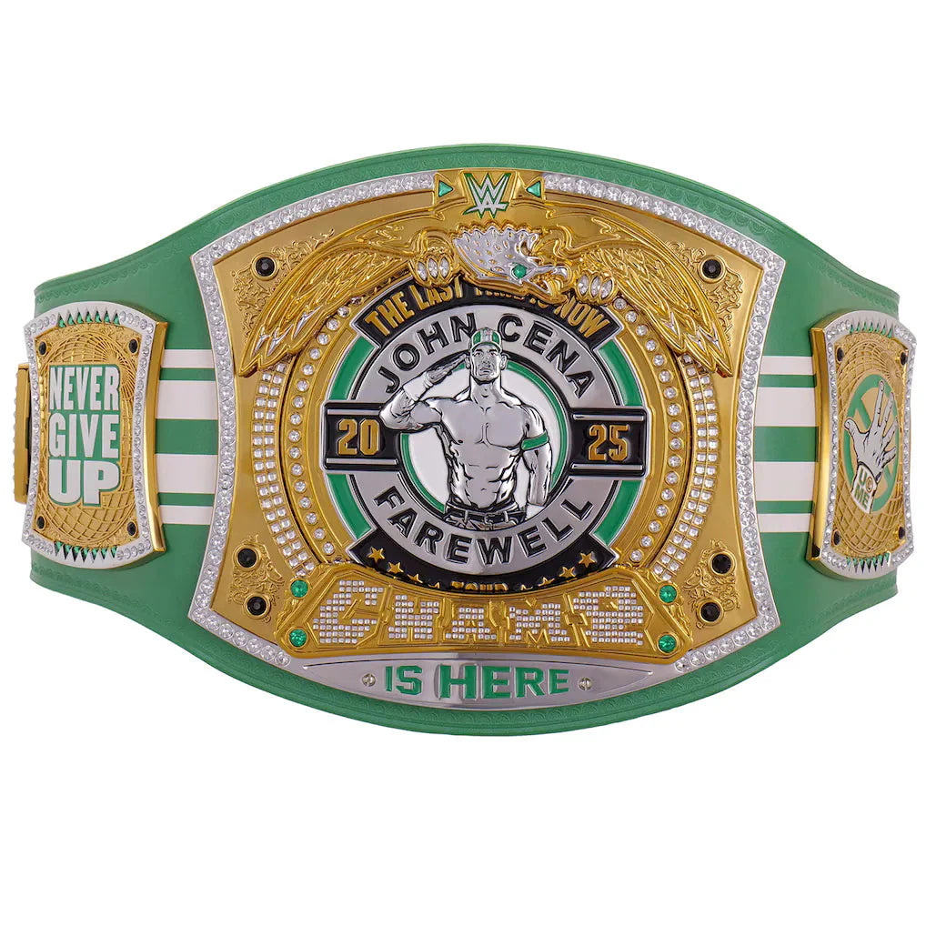 John Cena Farewell Tour 2025 Boston Spinner Championship Replica Title Belt ChampionshipBeltUS