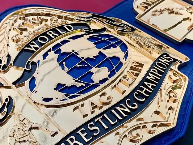 24K Gold NWA Tag Team Heavyweight Championship Belt 
