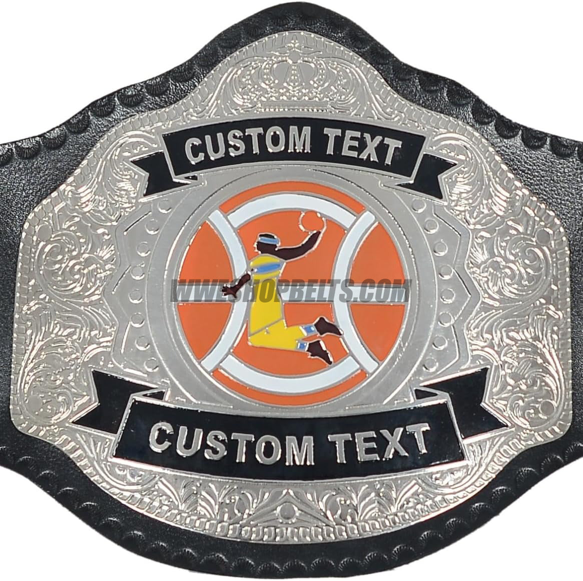 Custom Belts, Add Your Name Plate on Customizable Championship Belts for Halloween, Christmas, Valentine's, Skull Bone (Halloween)