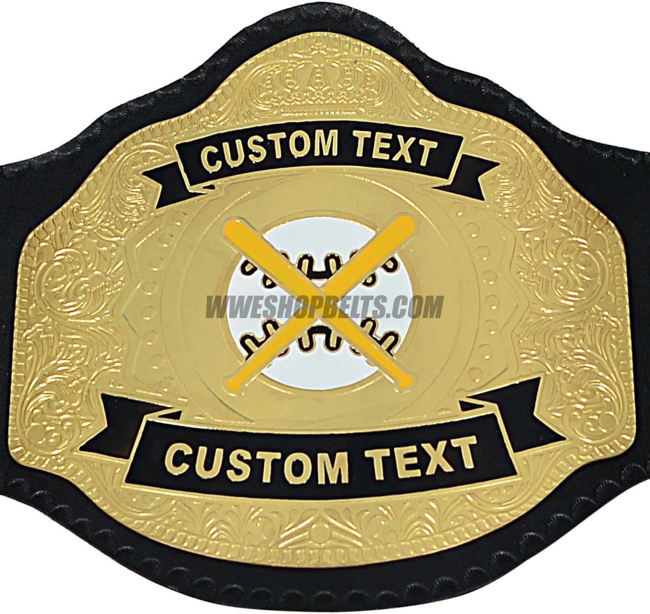 Custom Belts, Add Your Name Plate on Customizable Championship Belts for Halloween, Christmas, Valentine's, Skull Bone (Halloween)