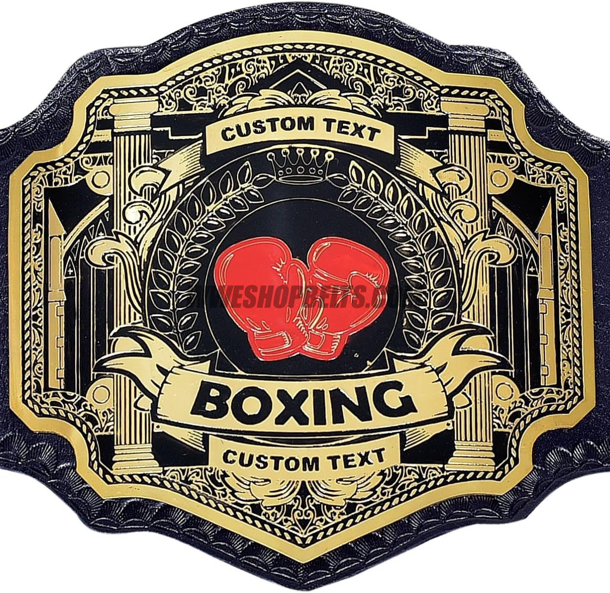 Custom Belts, Add Your Name Plate on Customizable Championship Belts for Halloween, Christmas, Valentine's, Skull Bone (Halloween)