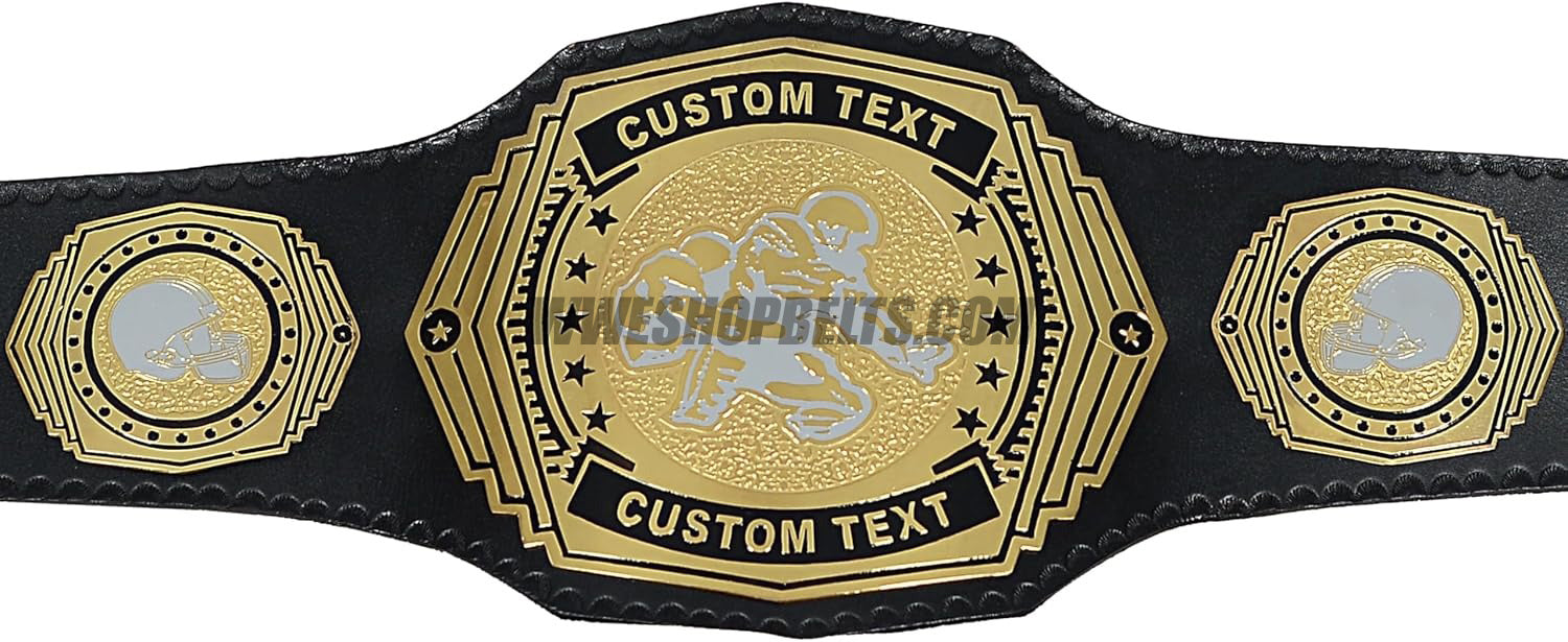 Custom Belts, Add Your Name Plate on Customizable Championship Belts for Halloween, Christmas, Valentine's, Skull Bone (Halloween)