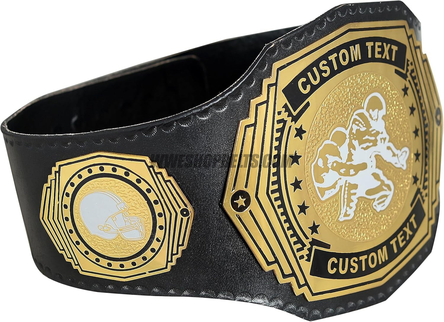 Custom Belts, Add Your Name Plate on Customizable Championship Belts for Halloween, Christmas, Valentine's, Skull Bone (Halloween)