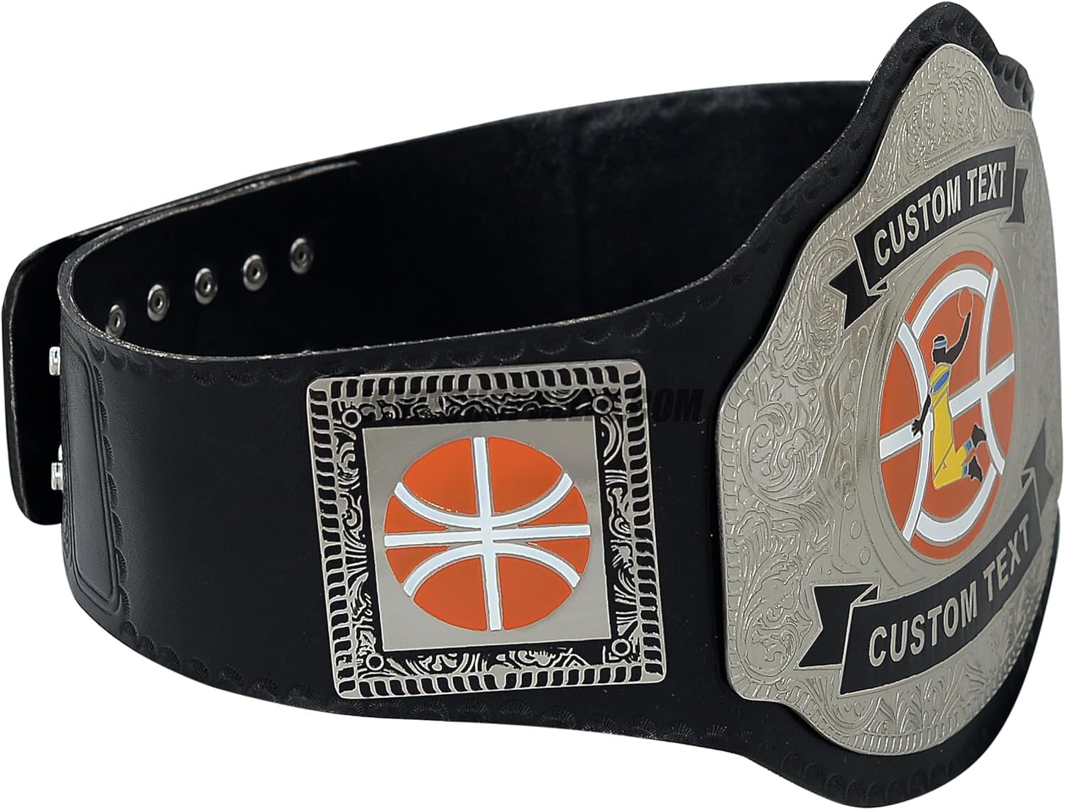 Custom Belts, Add Your Name Plate on Customizable Championship Belts for Halloween, Christmas, Valentine's, Skull Bone (Halloween)