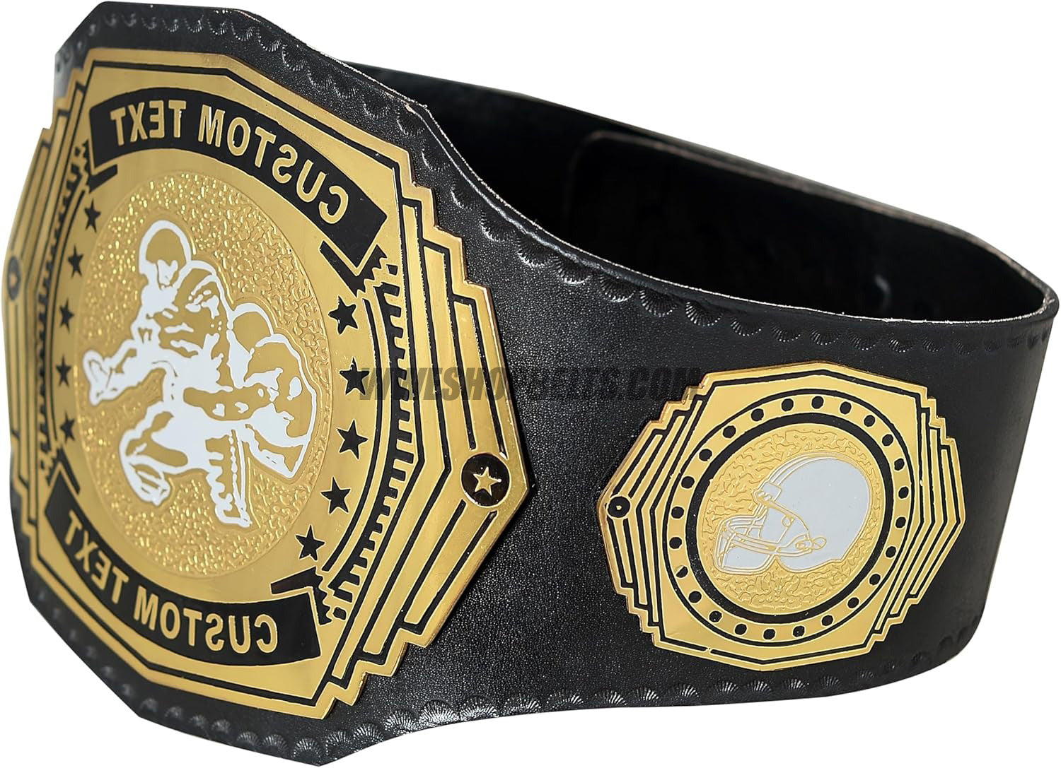 Custom Belts, Add Your Name Plate on Customizable Championship Belts for Halloween, Christmas, Valentine's, Skull Bone (Halloween)