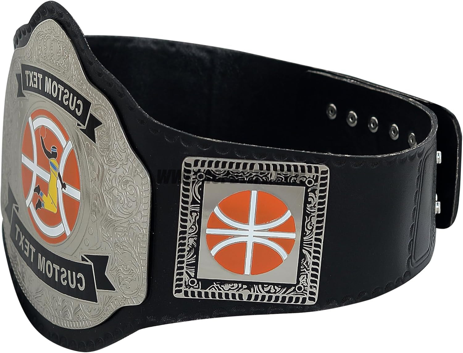 Custom Belts, Add Your Name Plate on Customizable Championship Belts for Halloween, Christmas, Valentine's, Skull Bone (Halloween)