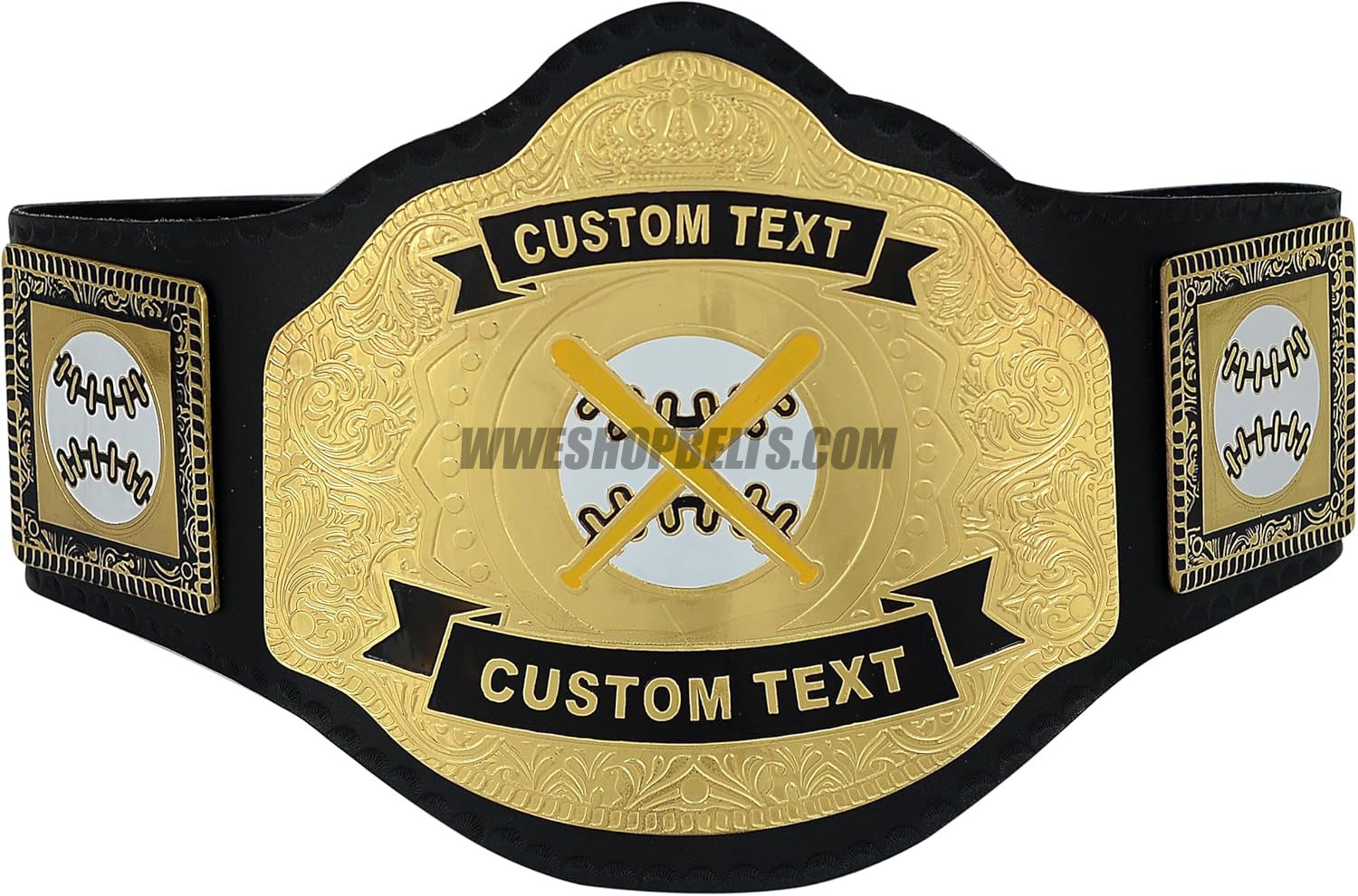 Custom Belts, Add Your Name Plate on Customizable Championship Belts for Halloween, Christmas, Valentine's, Skull Bone (Halloween)