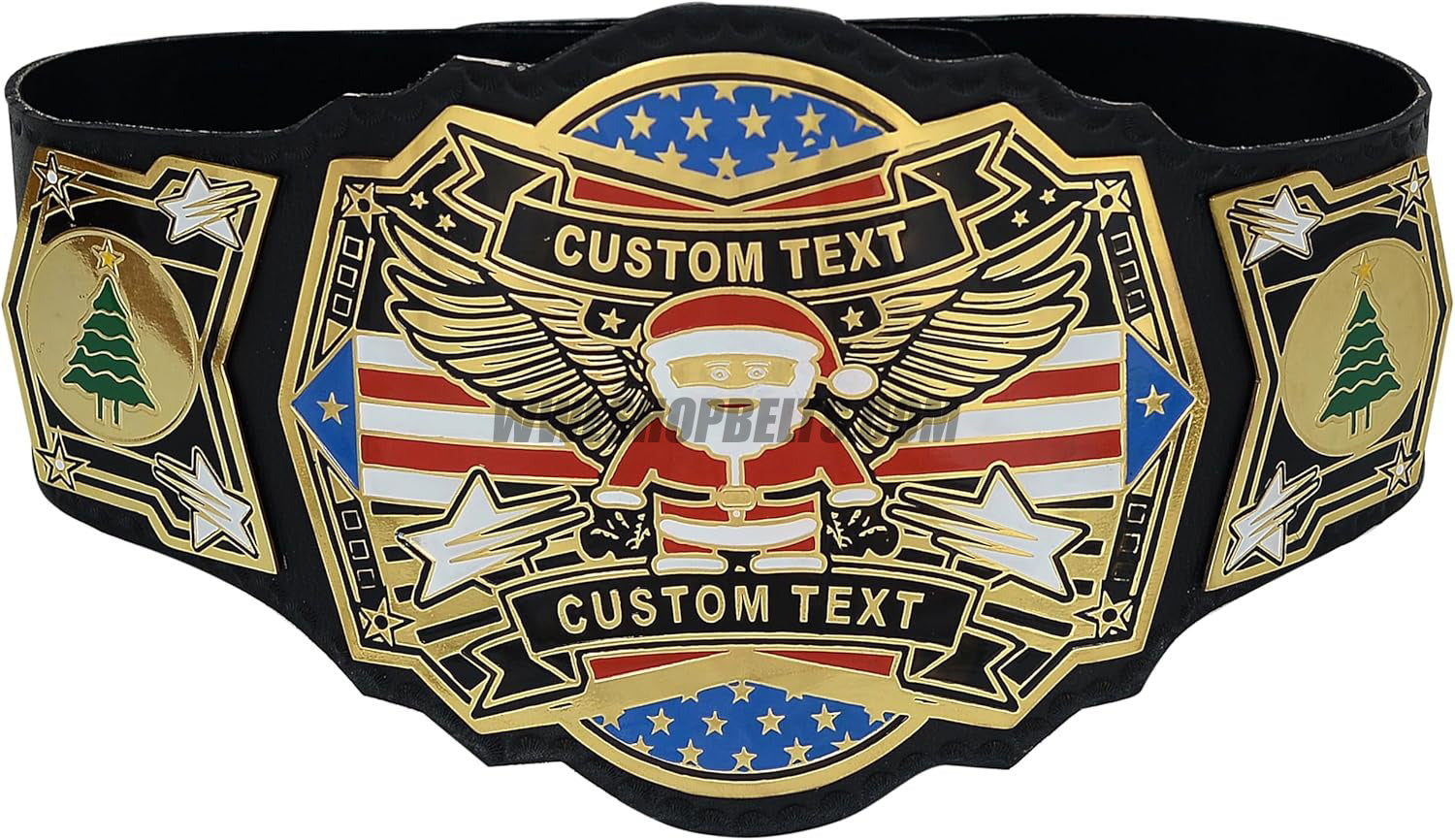 Custom Belts, Add Your Name Plate on Customizable Championship Belts for Halloween, Christmas, Valentine's, Skull Bone (Halloween)