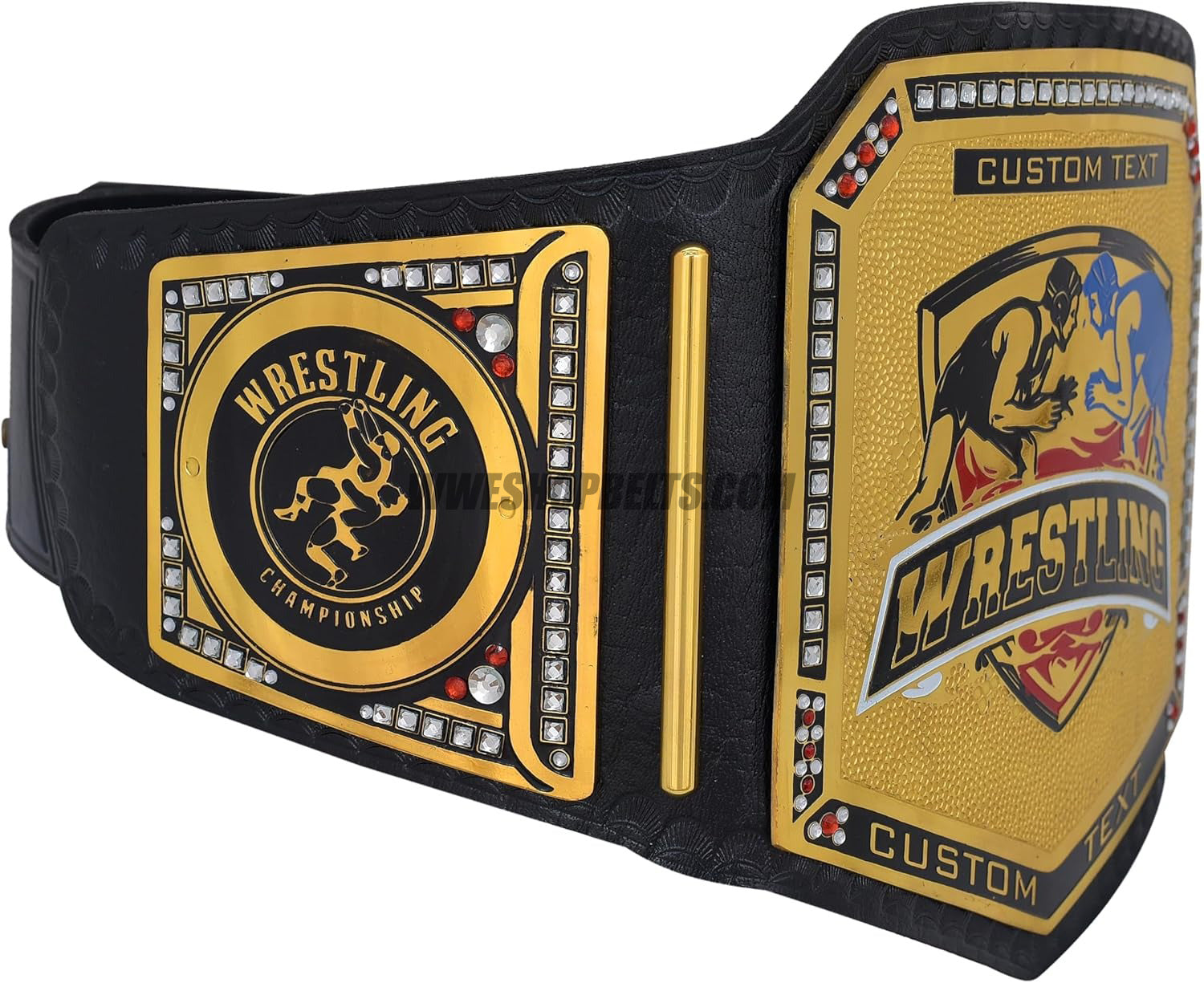 Custom Belts, Add Your Name Plate on Customizable Championship Belts for Halloween, Christmas, Valentine's, Skull Bone (Halloween)