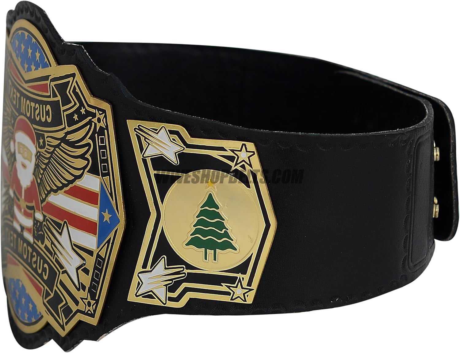 Custom Belts, Add Your Name Plate on Customizable Championship Belts for Halloween, Christmas, Valentine's, Skull Bone (Halloween)