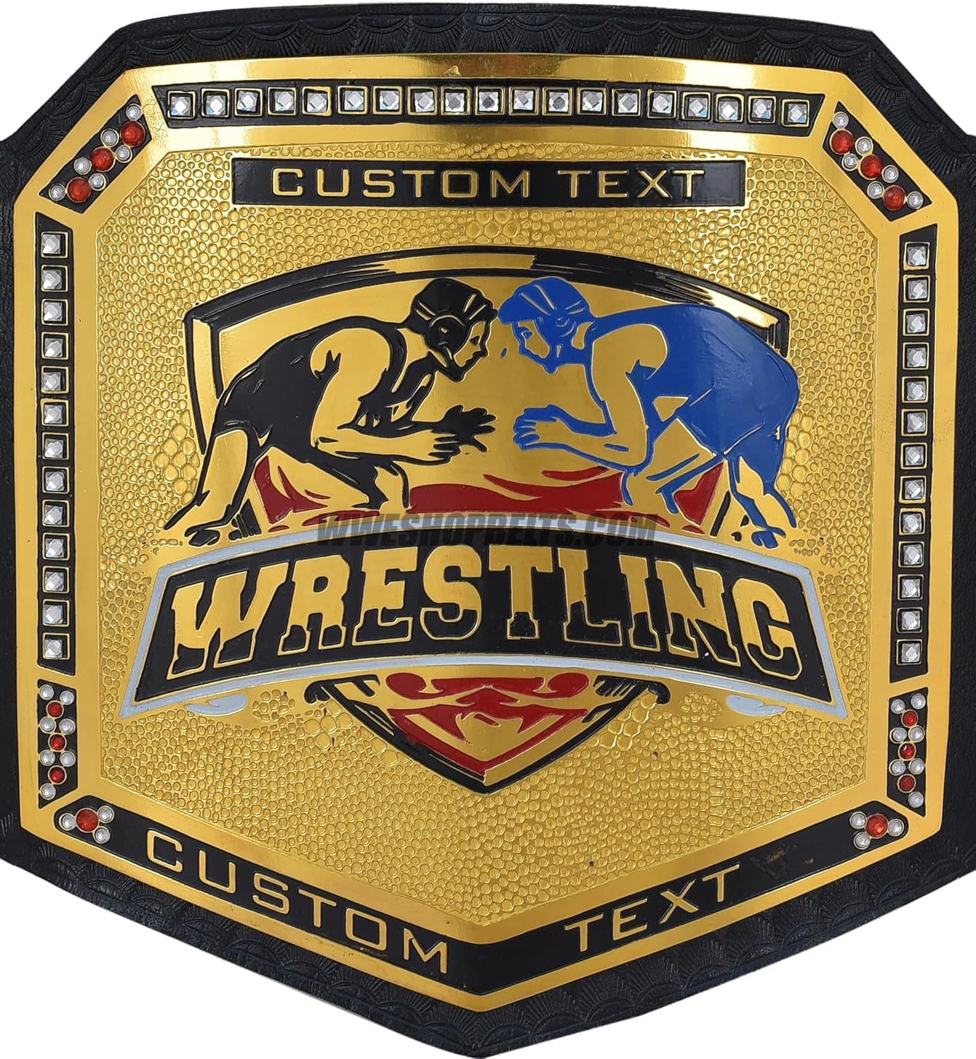 Custom Belts, Add Your Name Plate on Customizable Championship Belts for Halloween, Christmas, Valentine's, Skull Bone (Halloween)