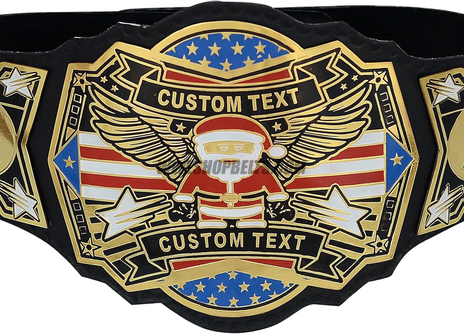 Custom Belts, Add Your Name Plate on Customizable Championship Belts for Halloween, Christmas, Valentine's, Skull Bone (Halloween)