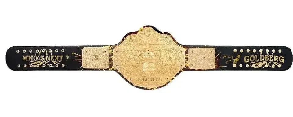 WCW Goldberg Big Gold Signature Series Heavyweight Wrestling Belt Replica ChampionshipBeltUS
