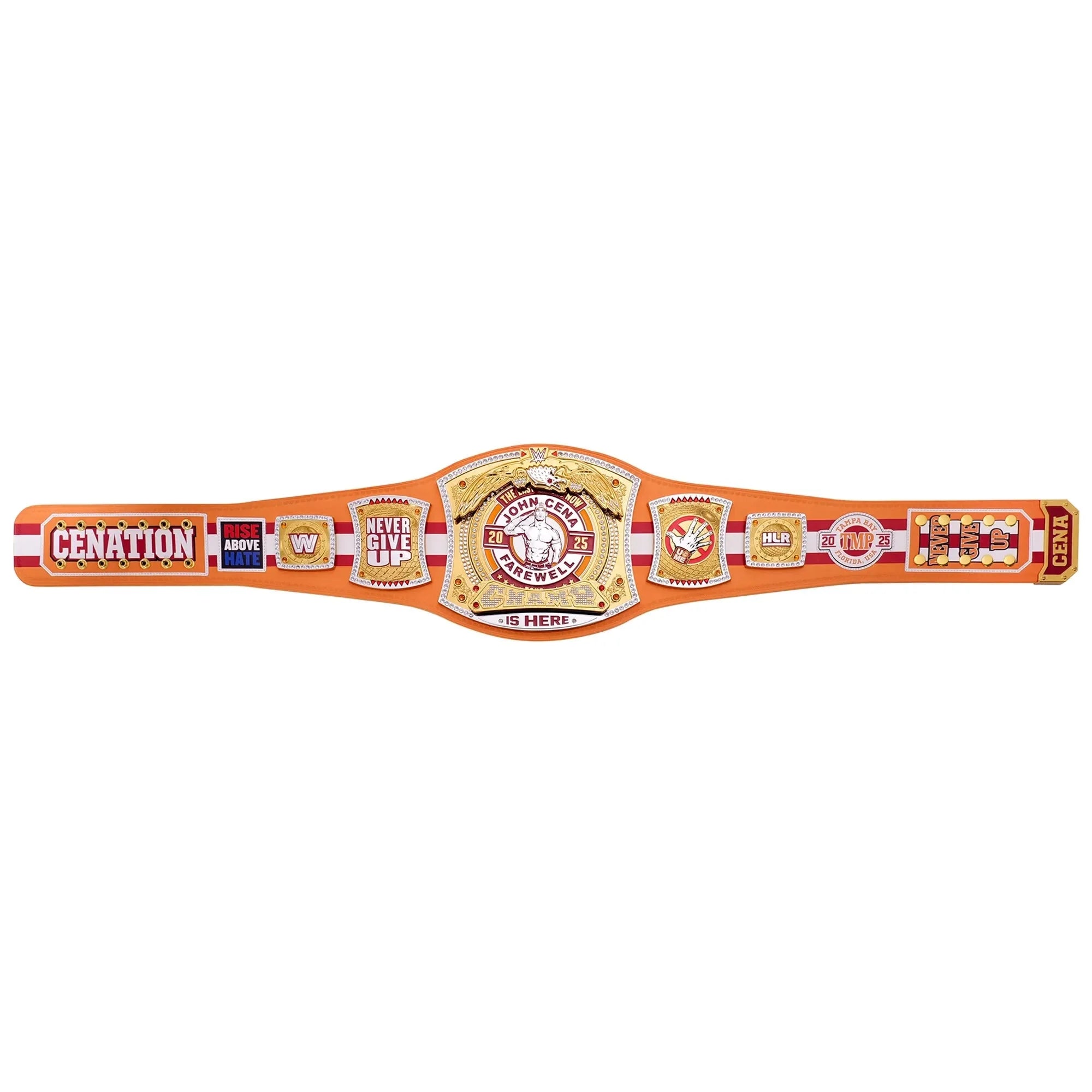 John Cena Farewell Tour 2025 Tampa Spinner Championship Replica Title Belt ChampionshipBeltUS