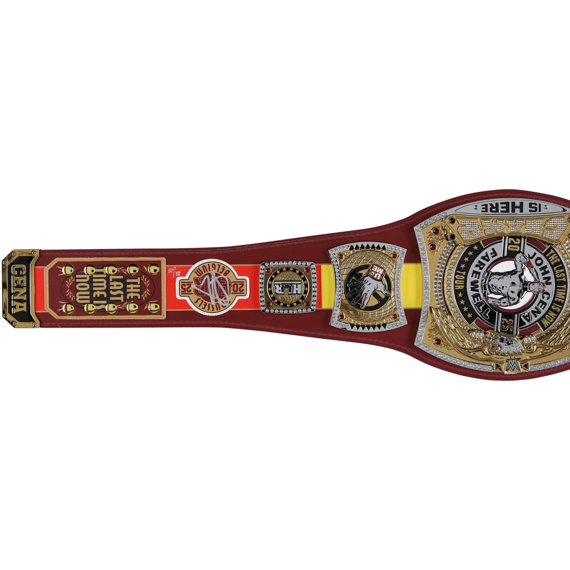 John Cena WWE Farewell Tour Brussels Replica Title Belt - Limited Edition of 25 (Copy) ChampionshipBeltUS