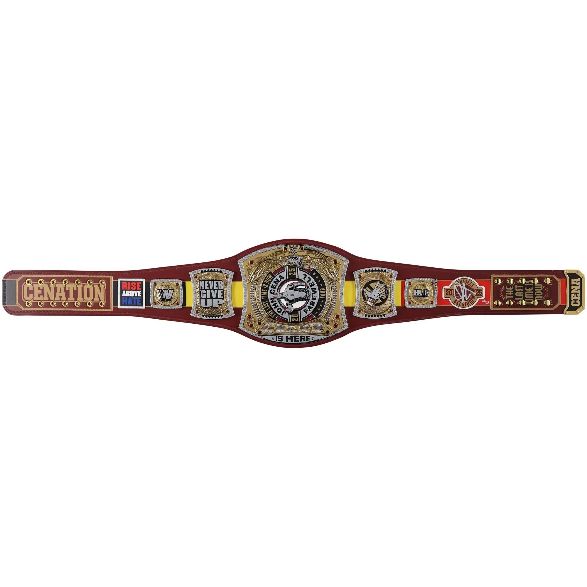 John Cena WWE Farewell Tour Brussels Replica Title Belt - Limited Edition of 25 (Copy) ChampionshipBeltUS