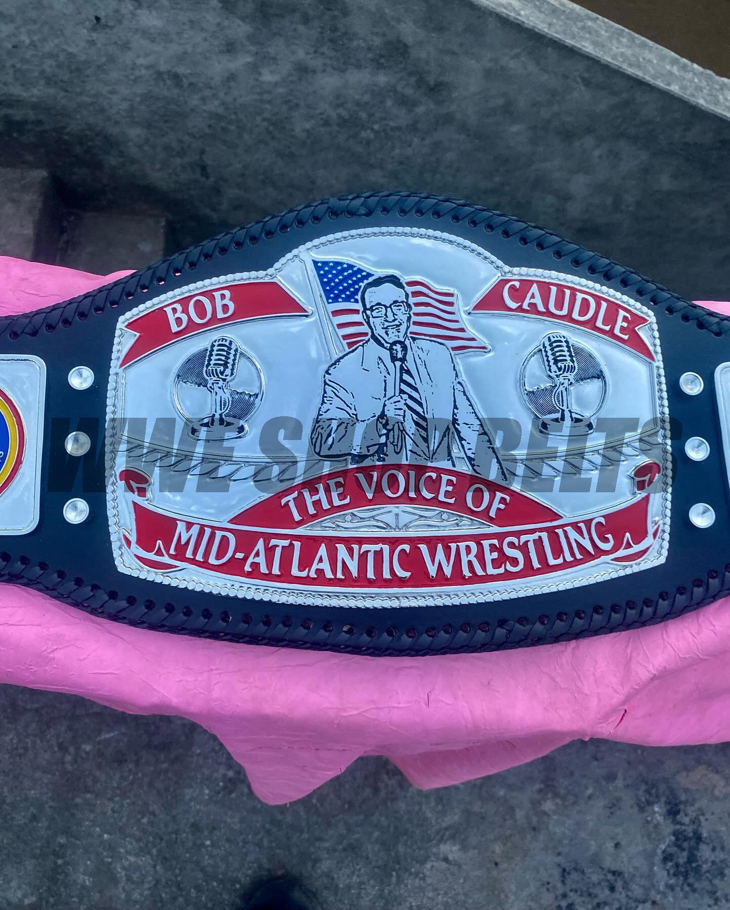 24K Bob Caudle “Voice of Mid-Atlantic Wrestling” Tribute Belt CNC Belt