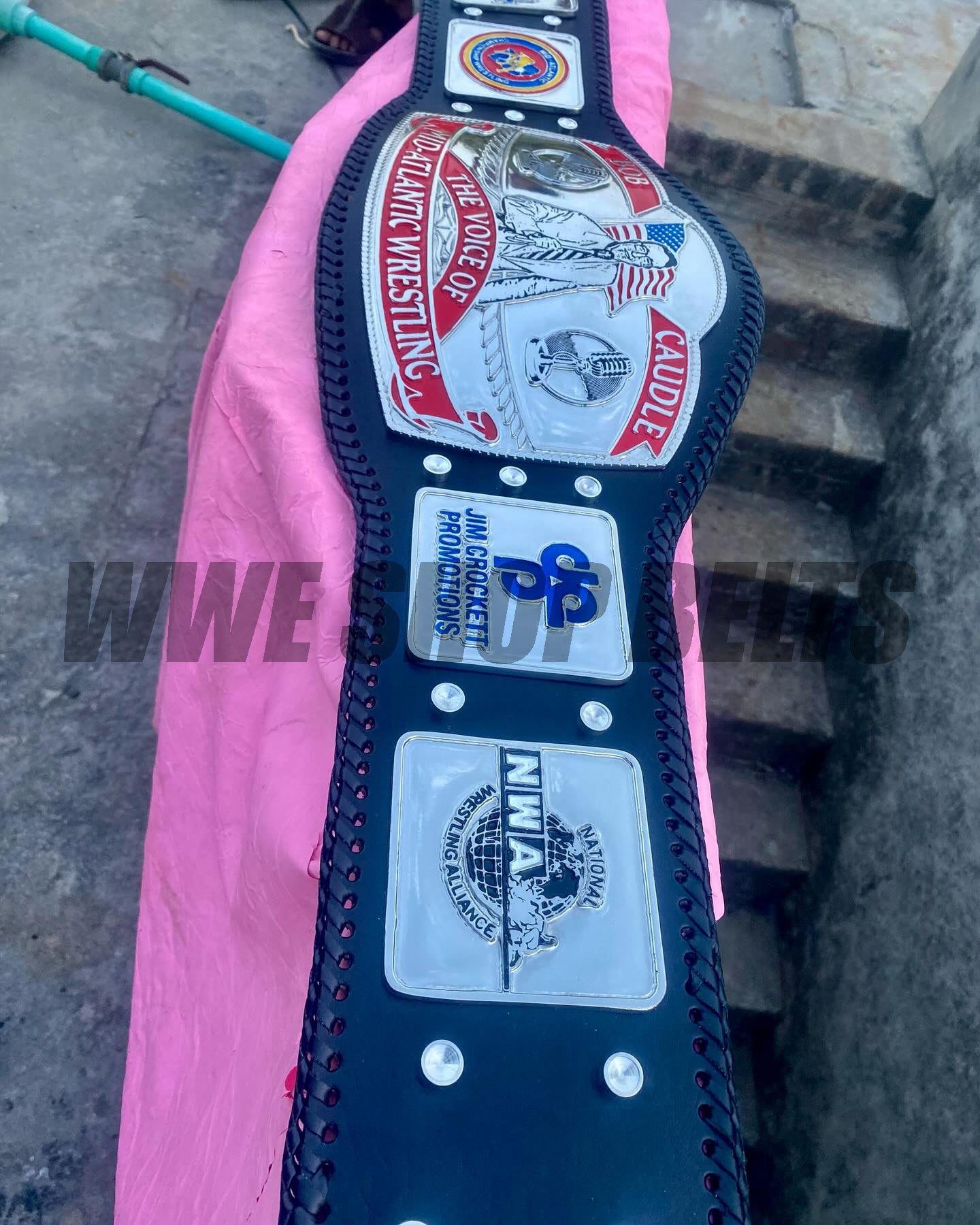 24K Bob Caudle “Voice of Mid-Atlantic Wrestling” Tribute Belt CNC Belt