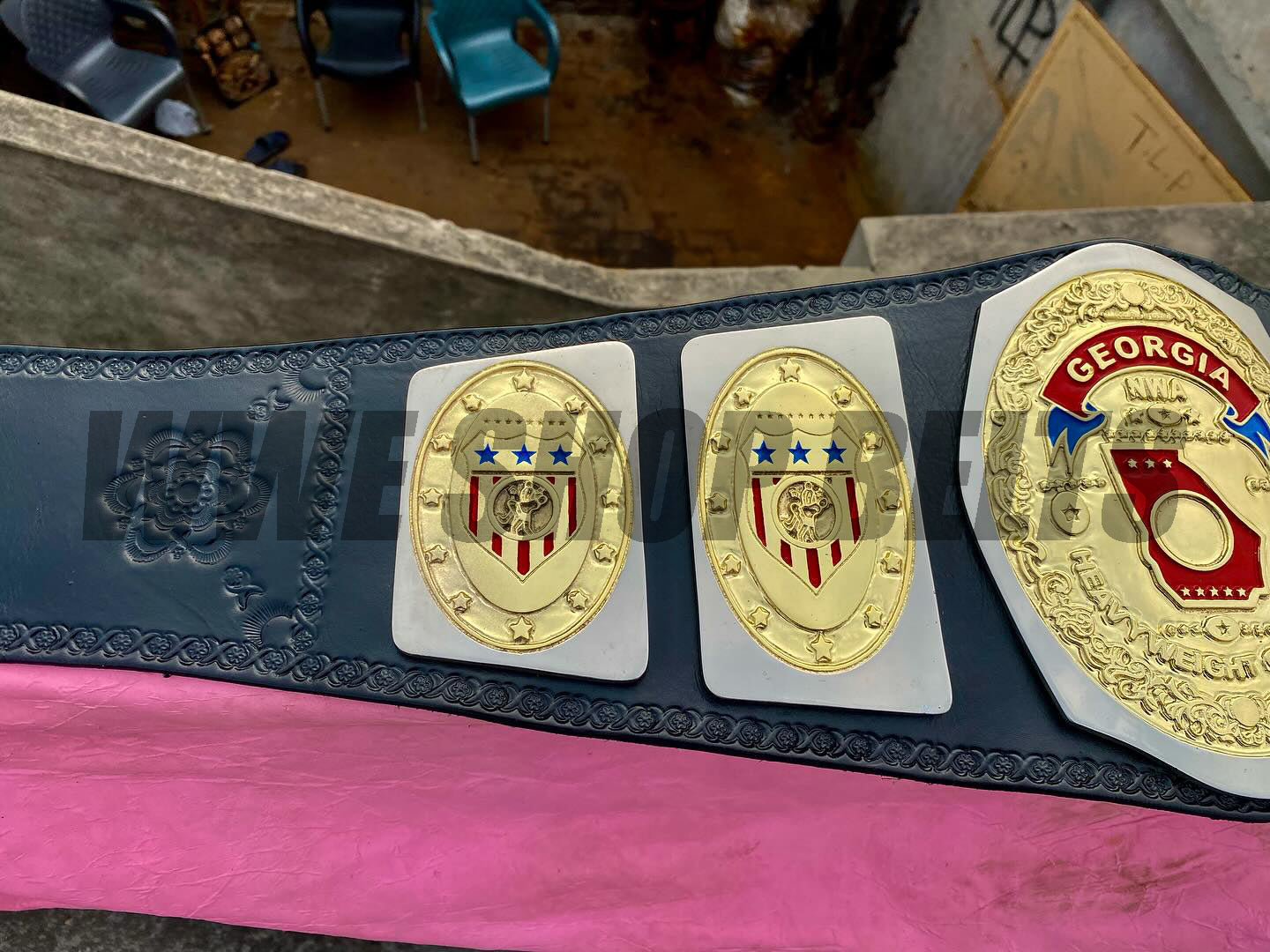 24KGOLD NWA Georgia Heavyweight Championship – Premium CNC Belt