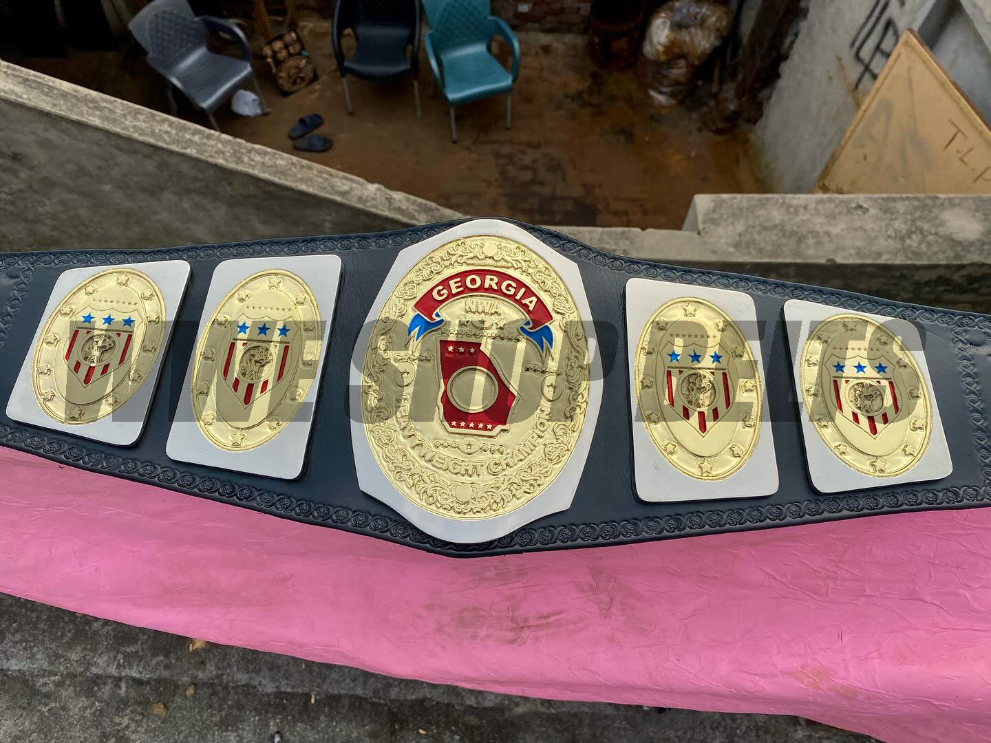 24KGOLD NWA Georgia Heavyweight Championship – Premium CNC Belt