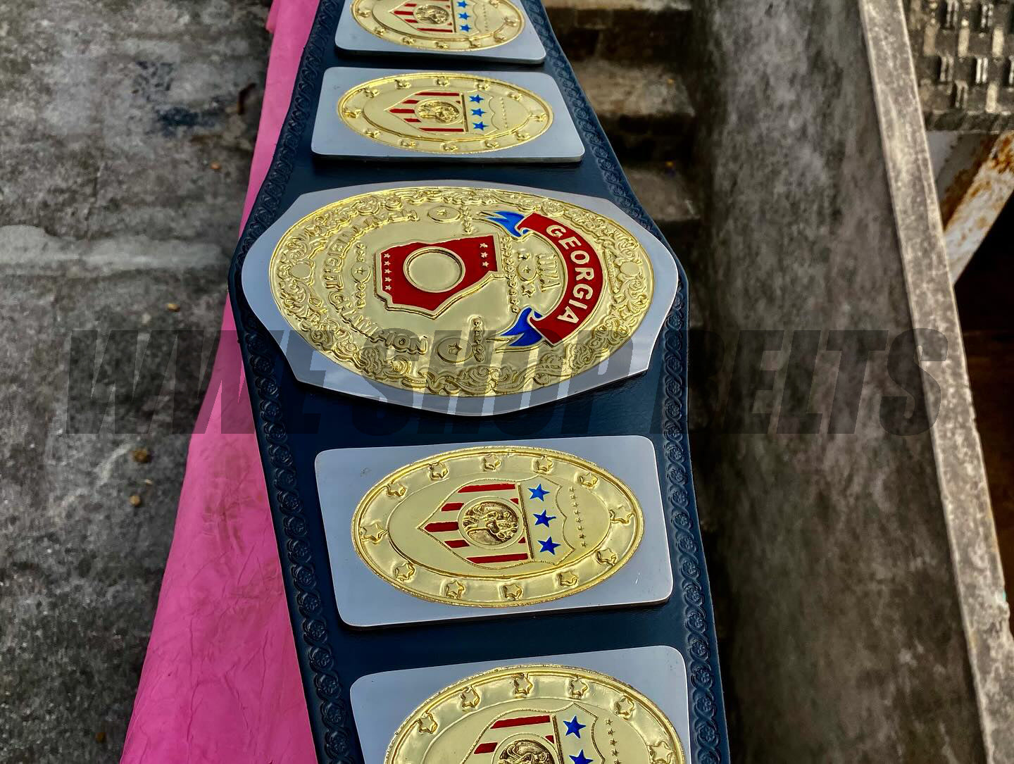 24KGOLD NWA Georgia Heavyweight Championship – Premium CNC Belt