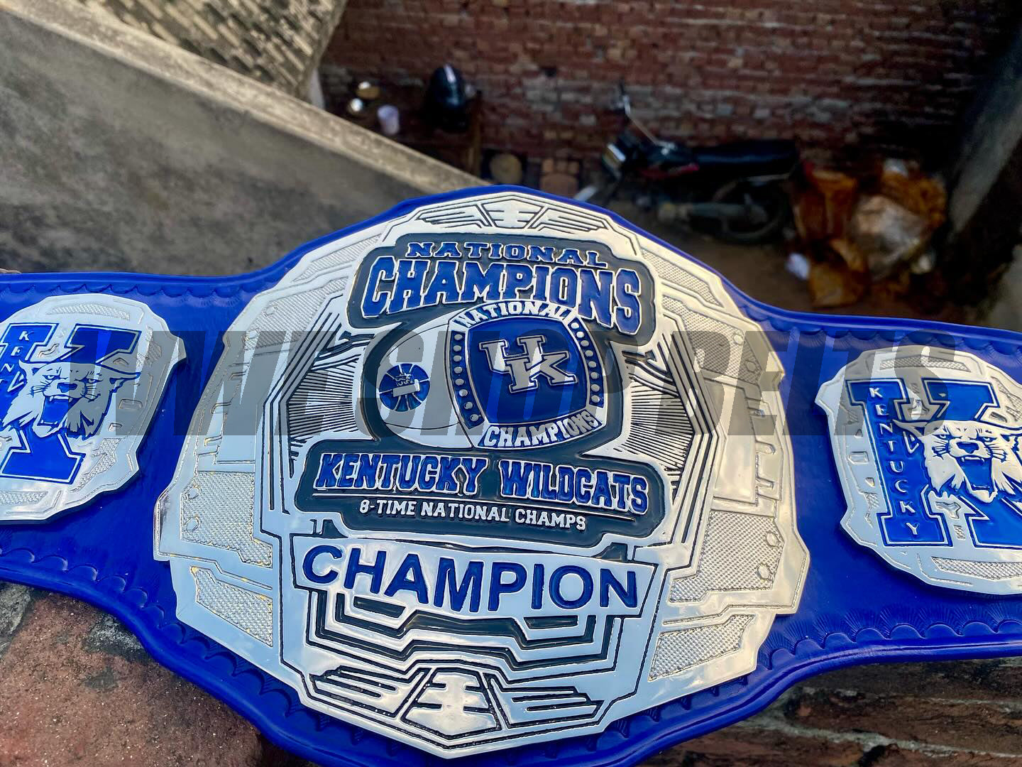 24K CNC Kentucky Wildcats National Champions Championship Belt – 8 Time NCAA Champs Collector Edition