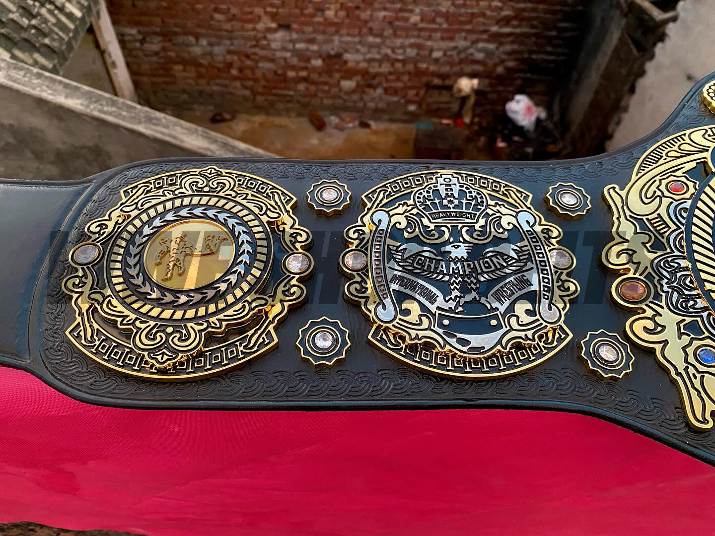 24K GOLD Tripple Crown World Heavyweight Premium CNC Championship Belt