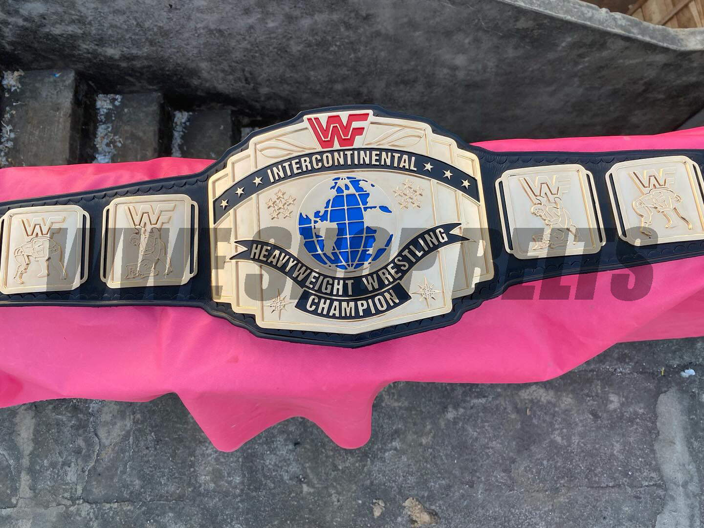 The 24K GOLD WWF Intercontinental World Premium CNC Championship Belt Replica