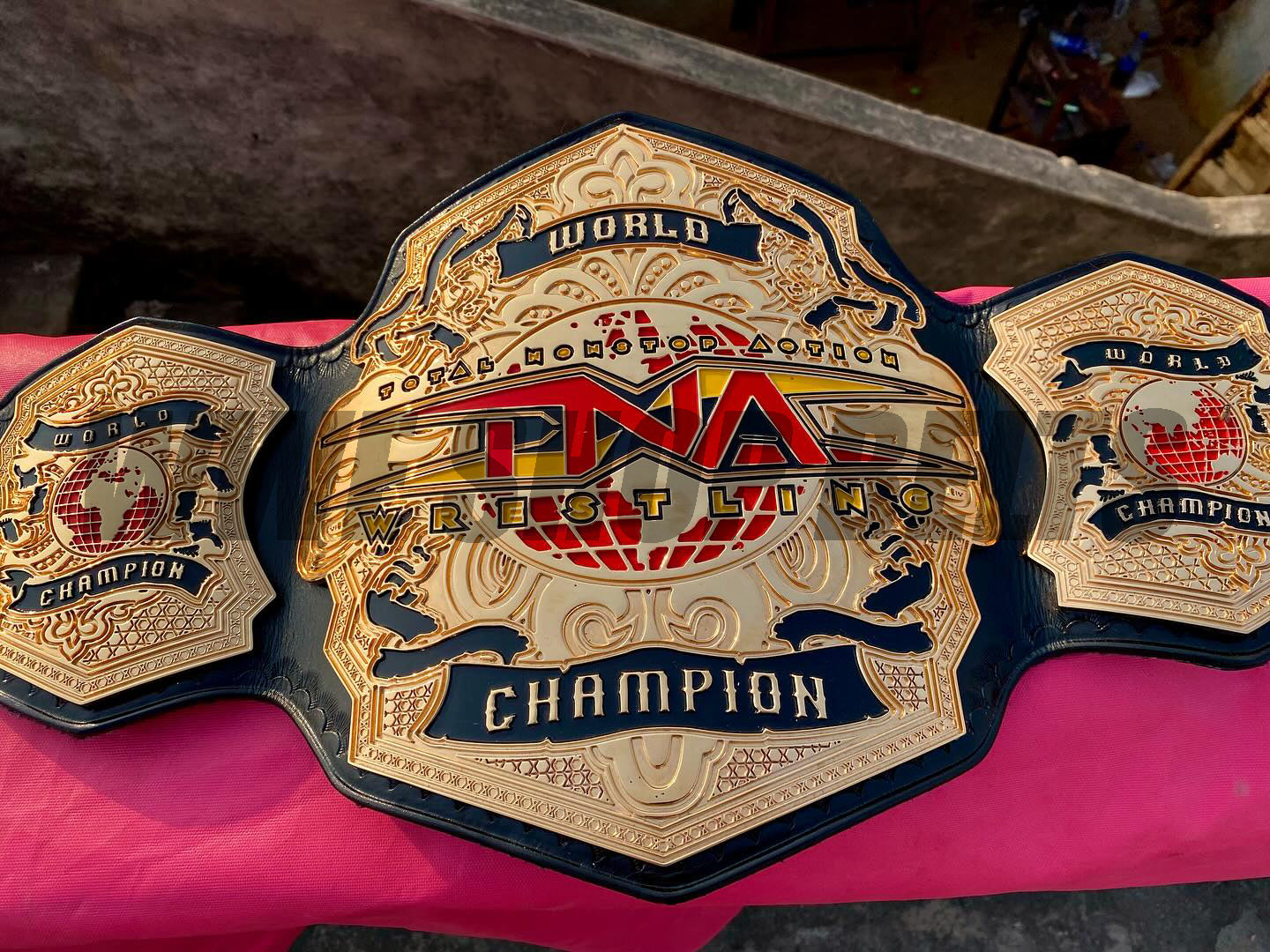 The 24K GOLD TNA World Champion Premium CNC Championship Belt Replica