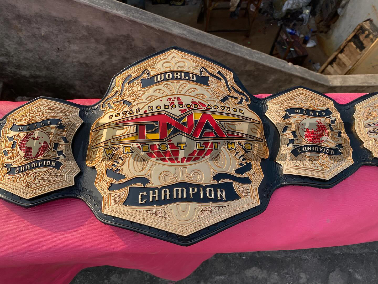 The 24K GOLD TNA World Champion Premium CNC Championship Belt Replica