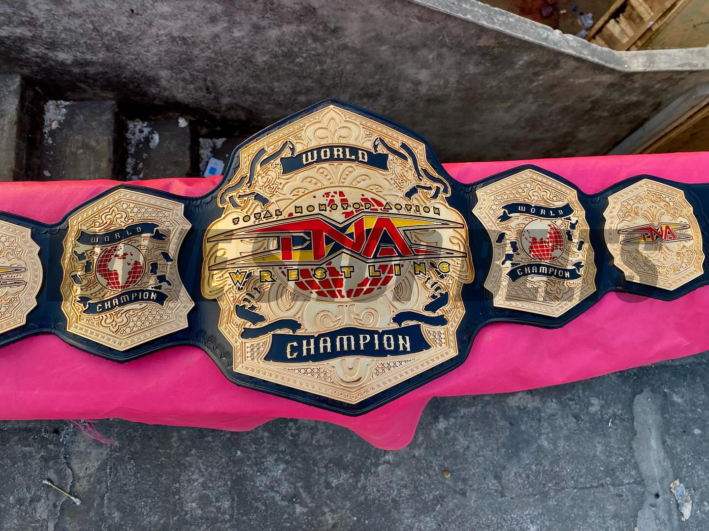 The 24K GOLD TNA World Champion Premium CNC Championship Belt Replica