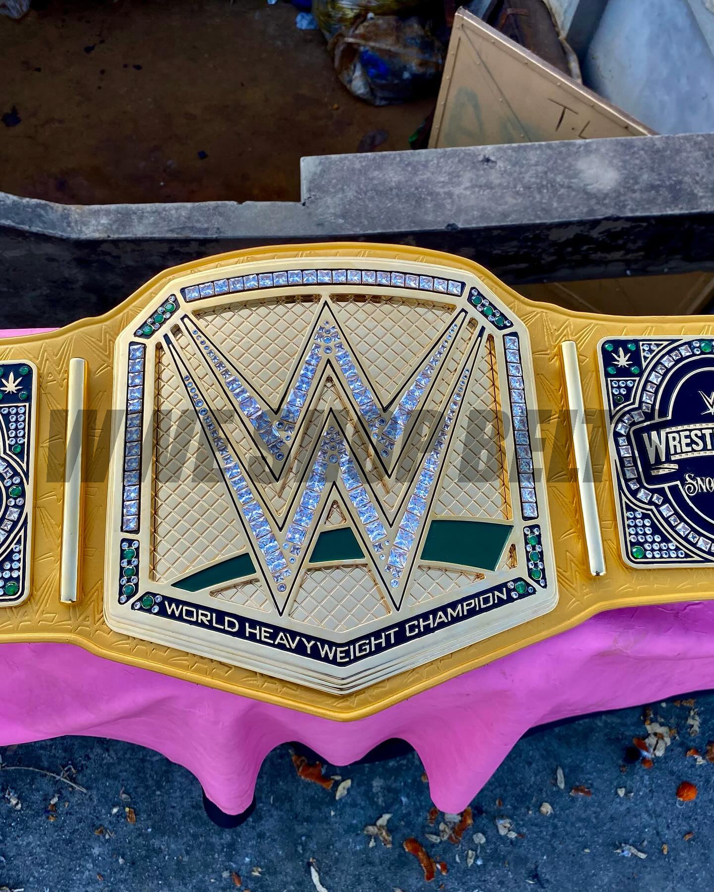 The 24K GOLD Wrestle Mania Premium CNC Championship Belt Replica