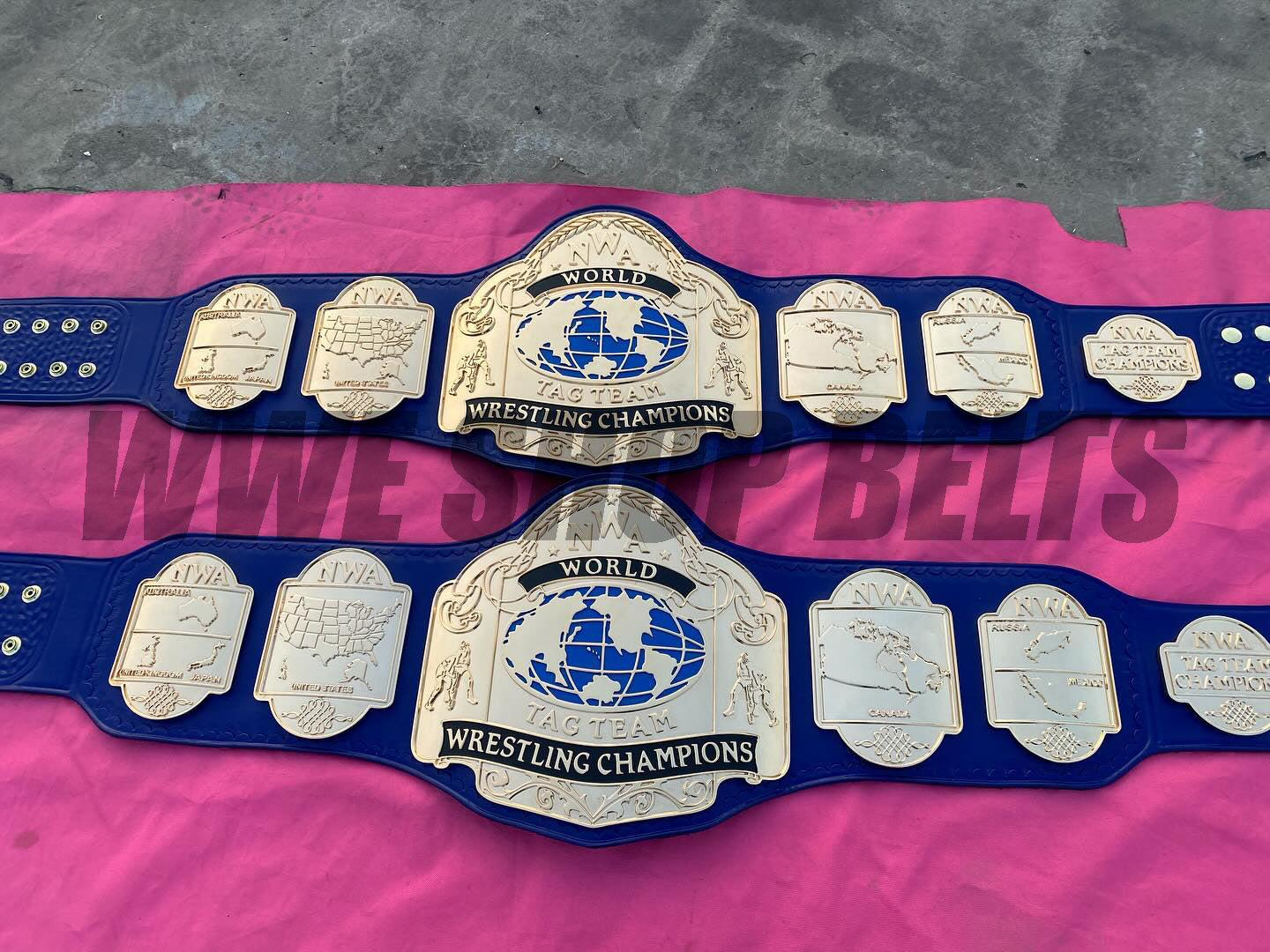 The 24K CNC NWA World Tag Team Heavyweight Premium CNC Championship Belt Replica