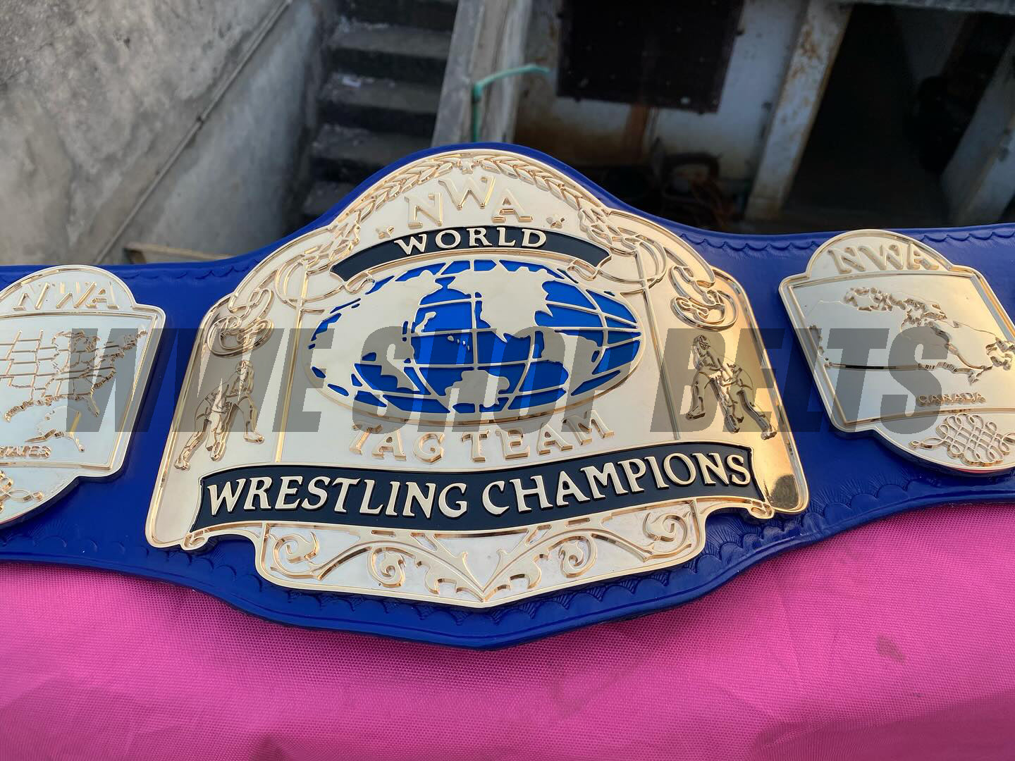 The 24K CNC NWA World Tag Team Heavyweight Premium CNC Championship Belt Replica