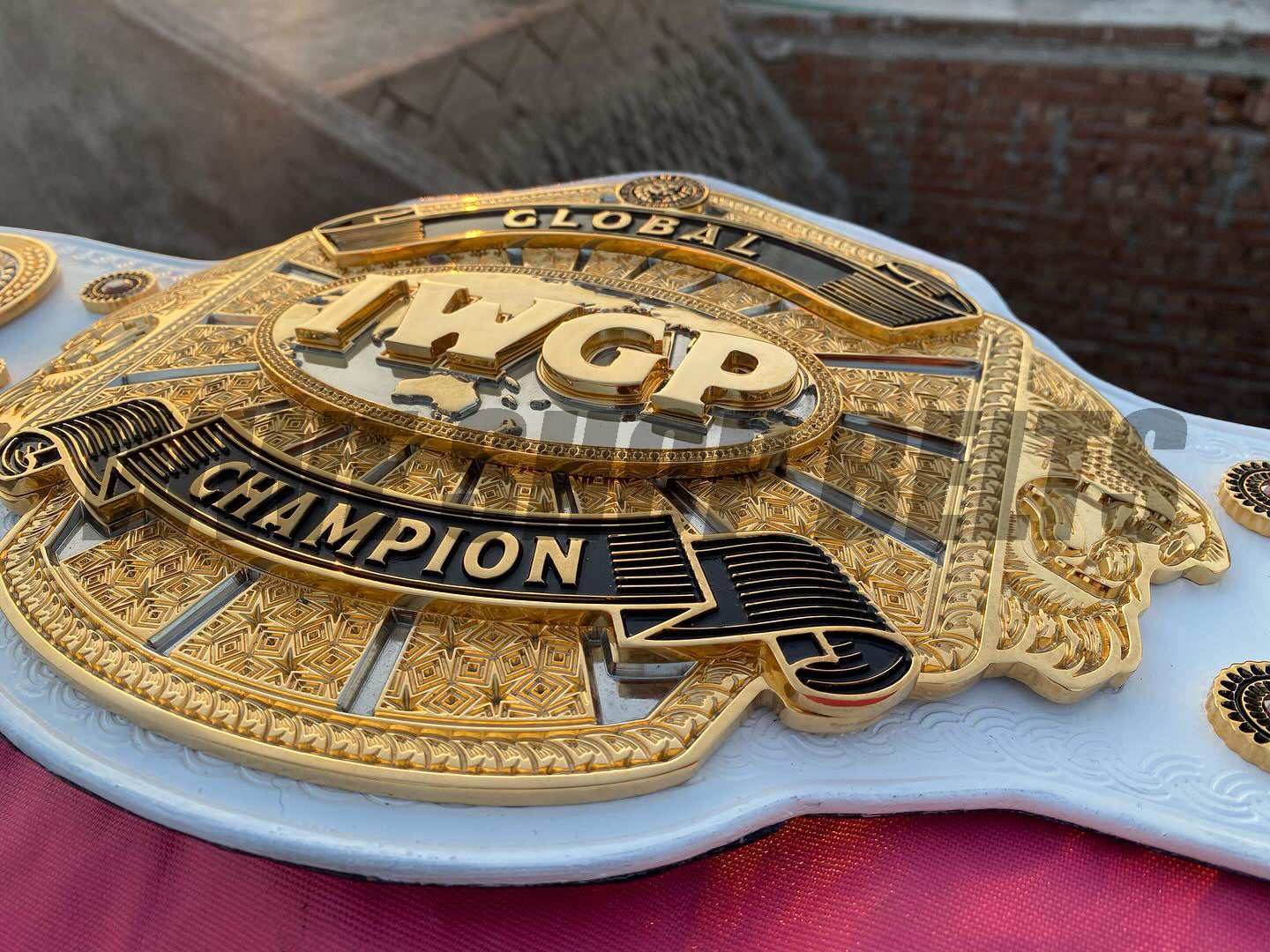 The 24K GOLD Global IWGP Premium CNC Championship Belt Replica