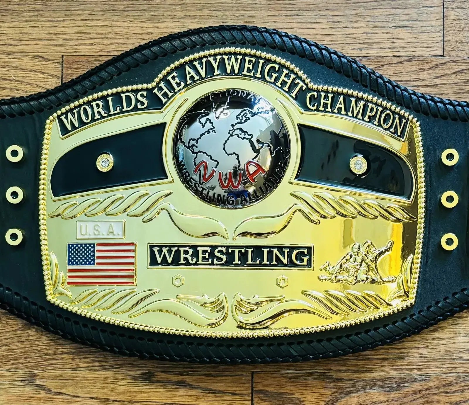 NWA DOMED GLOBE WORLD HEAVYWEIGHT CHAMPIONSHIP REPLICA WRESTLING BELT